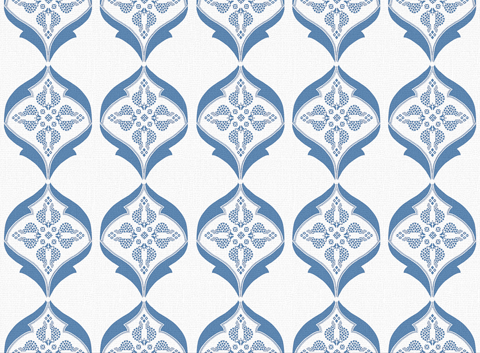 Calio - Blue Heaven Textile Print by Behl Designs