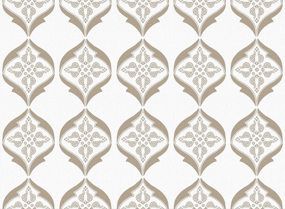 Calio - Desert Taupe Textile Print by Behl Designs