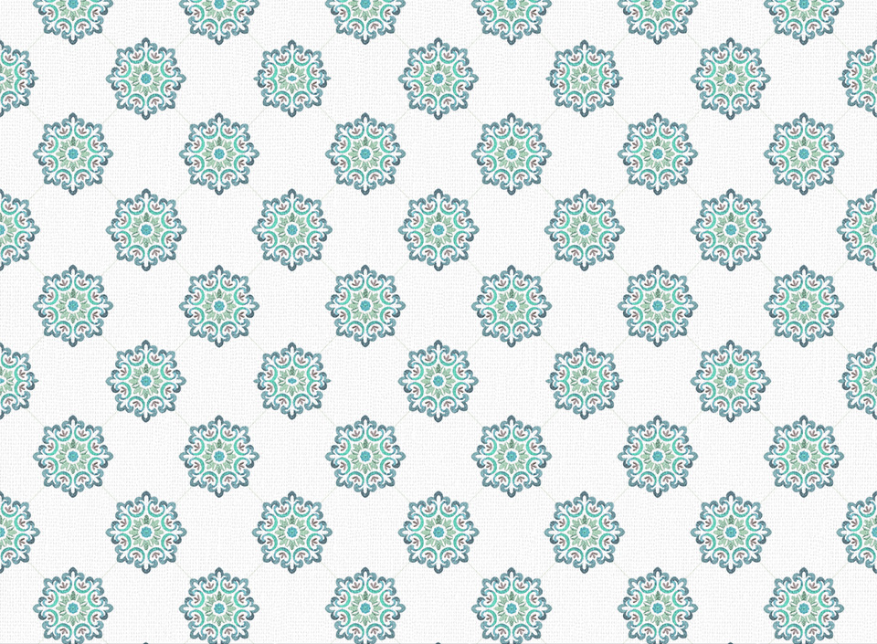 Textile - Print - Jaipur - Teal