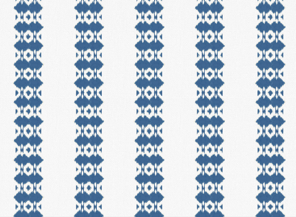 Textile - Embroidery - Ikat - Navy