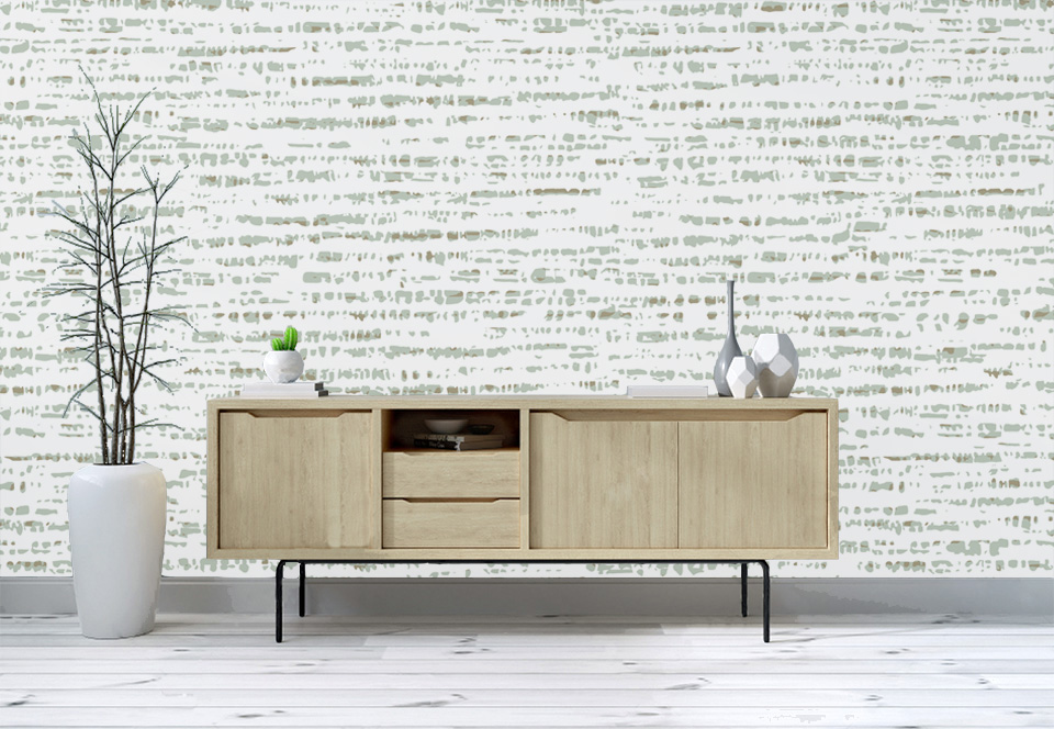 Wallcovering - Grasscloth Cement - In The Room