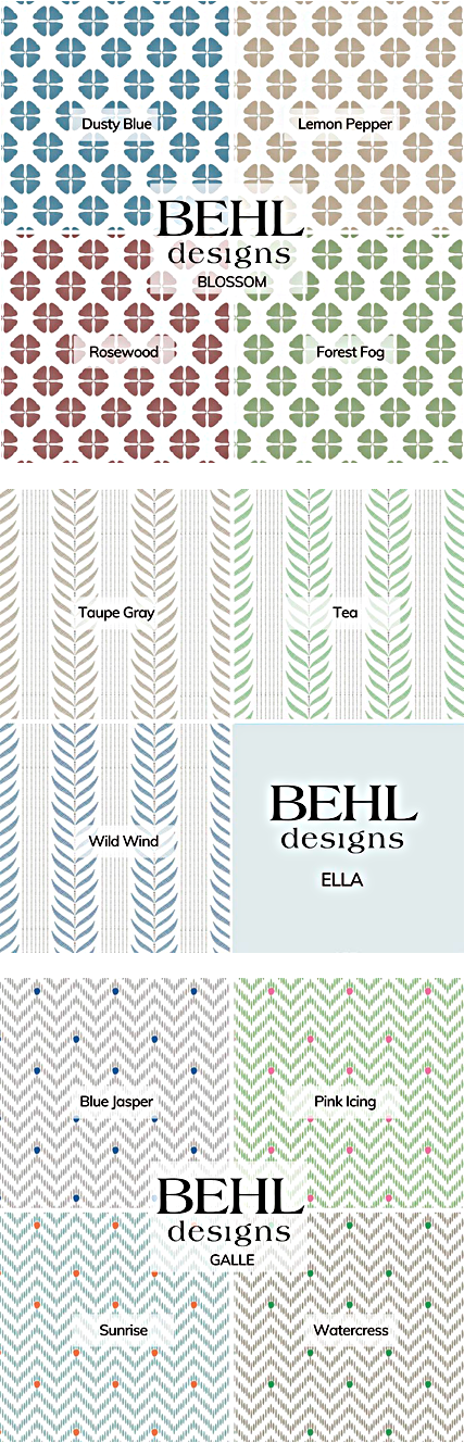 New Textile Fabric Patterns from Behl Designs